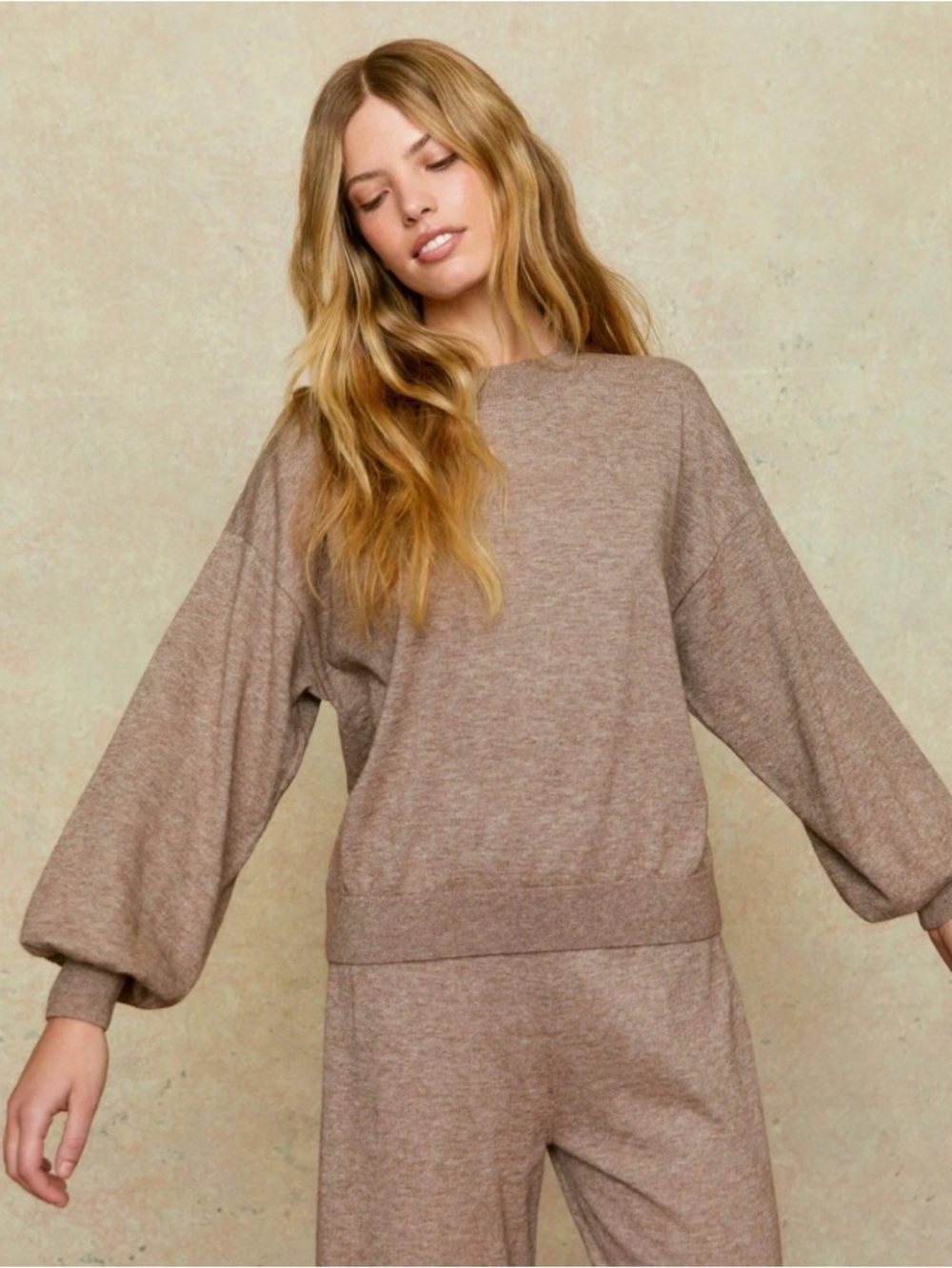 Christy Dawn Carson Sweater Cacao Organic Cotton Medium Alpaca